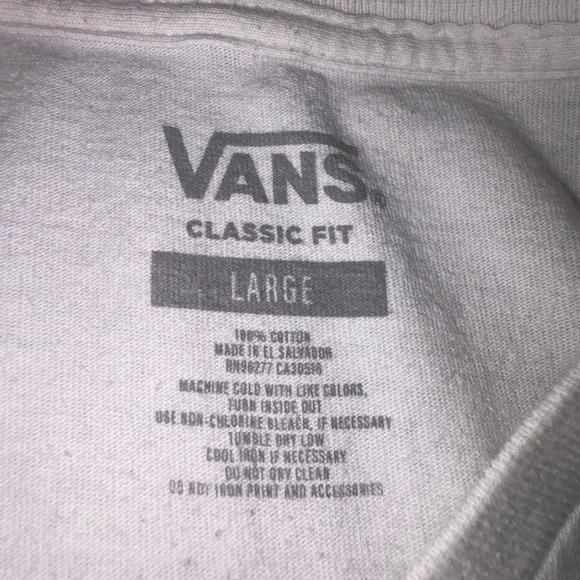 Vans Box Logo Graphic T-Shirt White Large Skate Streetwear Tee - Picture 5 of 5